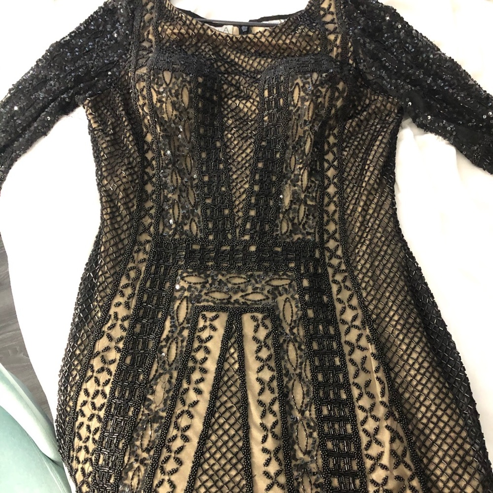 Black scala dress